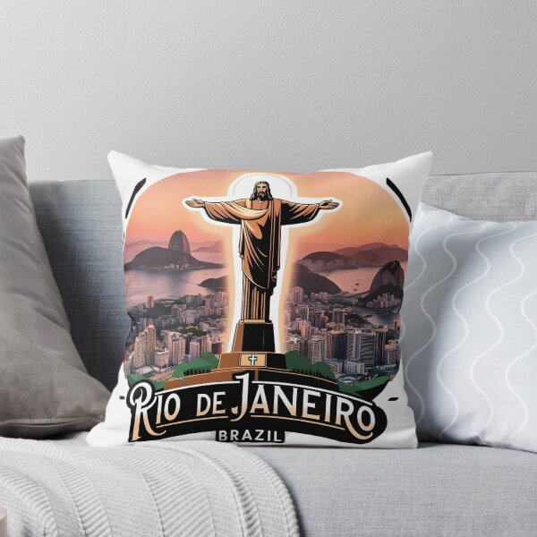 Item preview, Rio de Janeiro Sunset Vector Art - Iconic Brazil Gift Shirt designed and sold by LoliDesignShop.