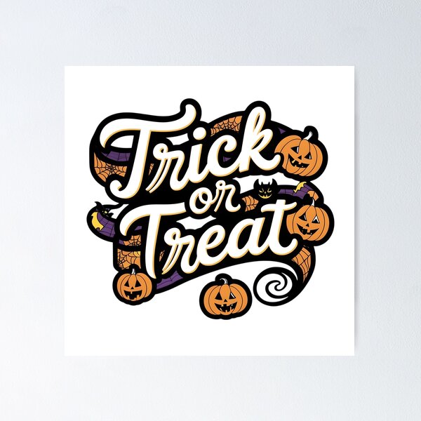 Item preview, Whimsical Halloween Design Titled Trick or Treat designed and sold by Anime-Atelier.