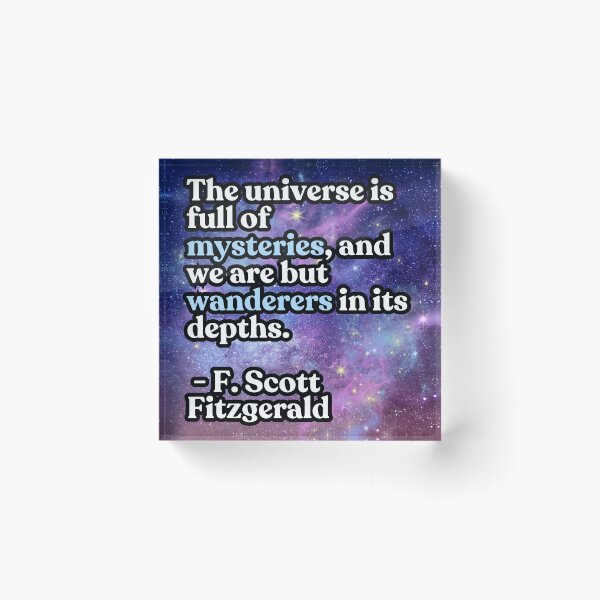 Item preview, Universe of Mysteries F. Scott Fitzgerald designed and sold by LivingRoomZoo.
