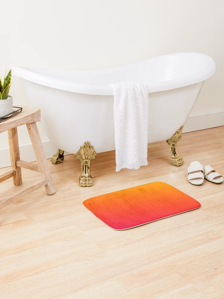 Thumbnail 2 of 6, Bath Mat, Sunset Lemonade designed and sold by RikDrawsThings.