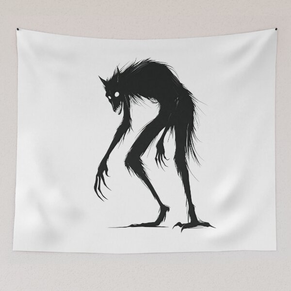 Item preview, werewolf silhouette designed and sold by blackdogshop.
