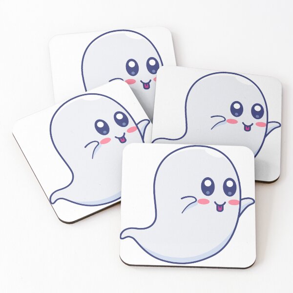 Item preview, Cute cartoon ghost boo pose designed and sold by alvariski.