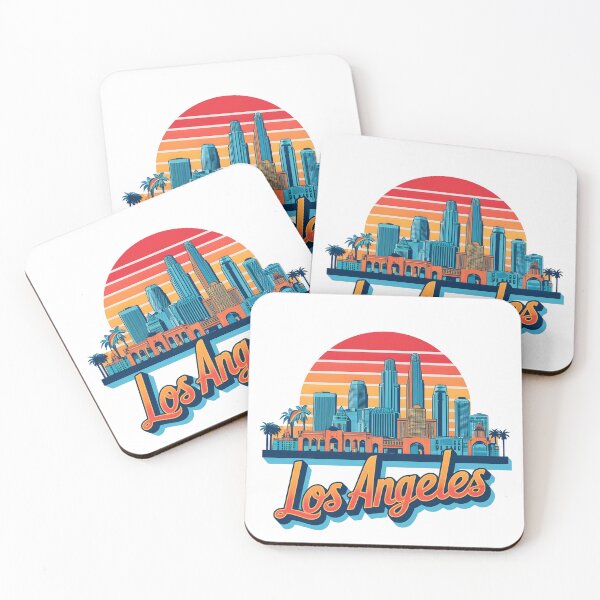 Item preview, Los Angeles Sunset Vector Art - Iconic USA Gift Shirt designed and sold by LoliDesignShop.