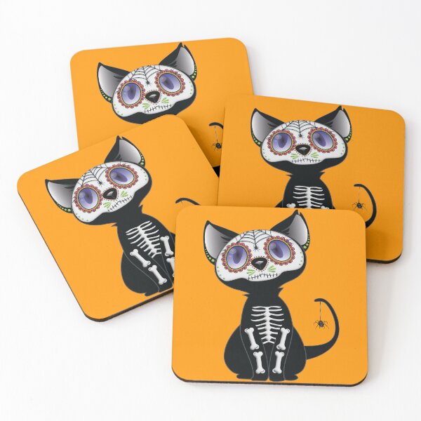 Item preview, Sugar skull kitty designed and sold by zerrdesign.