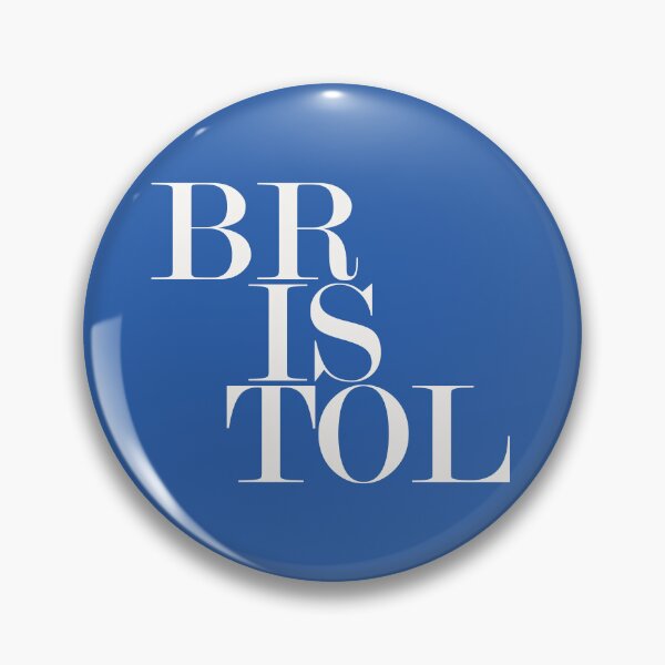 Item preview, Bristol UK (Blue) Typography Minimalist Patriotic Travel Souvenir designed and sold by kakarikihill.