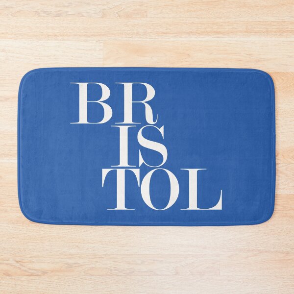 Item preview, Bristol UK (Blue) Typography Minimalist Patriotic Travel Souvenir designed and sold by kakarikihill.