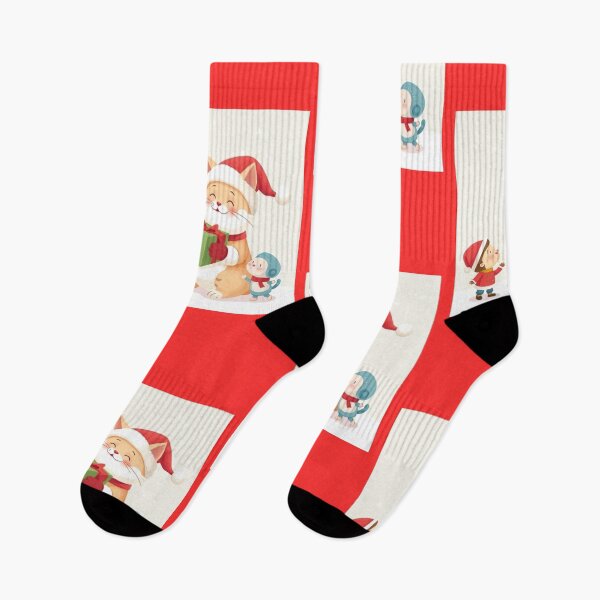 Item preview, Santa Cat’s Festive Gift Pile: Feline Santa Ready with Presents designed and sold by RyoSaeba90.