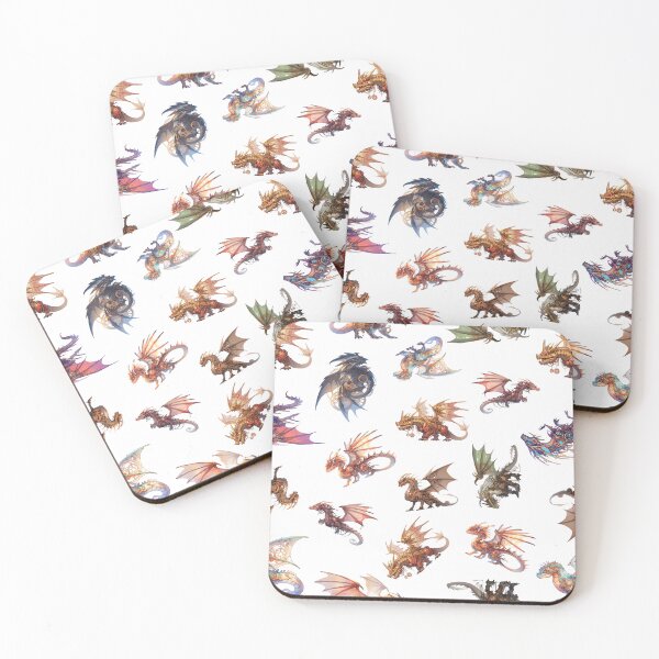 Item preview, Fantasy Dragon Collection White Background designed and sold by lauriedart.