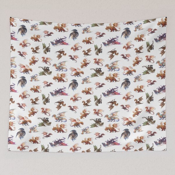 Item preview, Fantasy Dragon Collection White Background designed and sold by lauriedart.