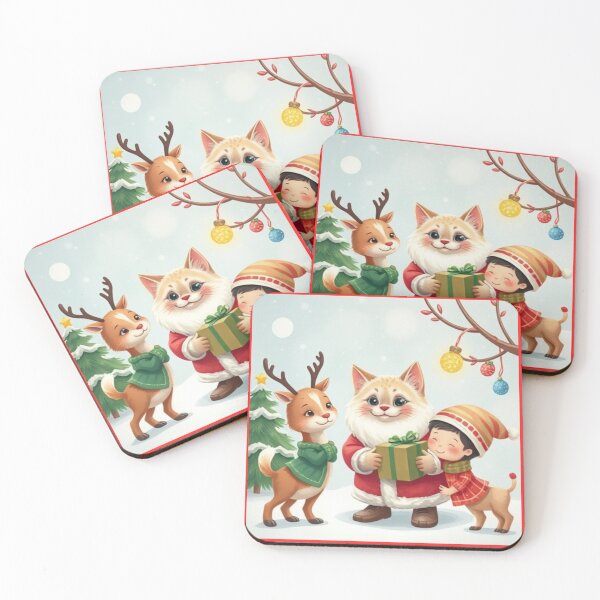 Item preview, Santa Cat and His Magical Reindeer: A Purrfect Christmas Adventure designed and sold by RyoSaeba90.