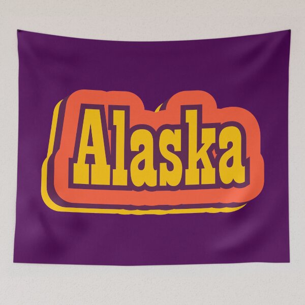 Artikelvorschau, Retro-Typografie des Staates Alaska in Amerika entworfen und verkauft von ArtNoveltee.