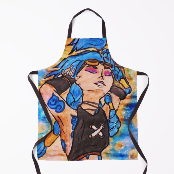 Artikelvorschau, Jinx Pulver Aquarell Fanart Arcane Sternennacht entworfen und verkauft von feardeargcrafts.
