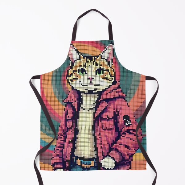 Item preview, Fringe Feline A Pixel Style designed and sold by NaturePixel.