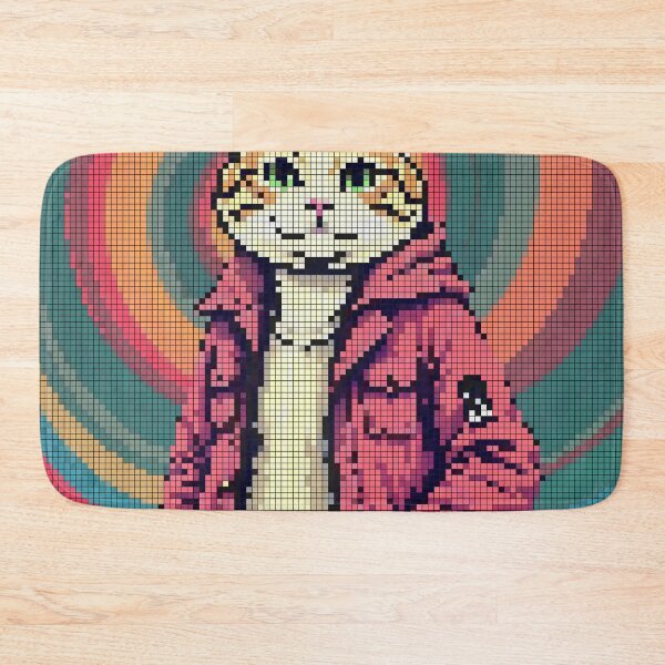 Item preview, Fringe Feline A Pixel Style designed and sold by NaturePixel.