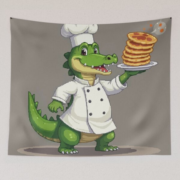 Item preview, Culinary Croc A Pixel Feast designed and sold by NaturePixel.