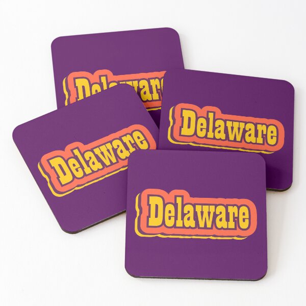 Item preview, Delaware State of America Retro Typography designed and sold by ArtNoveltee.
