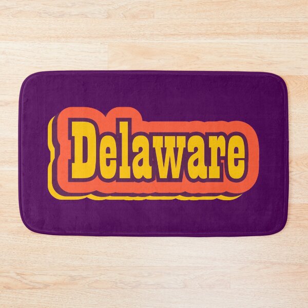 Item preview, Delaware State of America Retro Typography designed and sold by ArtNoveltee.