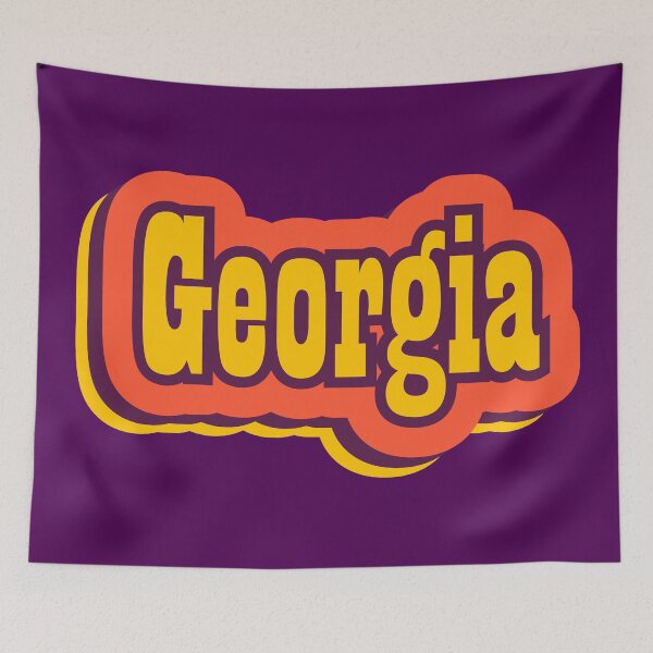 Artikelvorschau, Georgia Staat Amerika Retro Typografie entworfen und verkauft von ArtNoveltee.