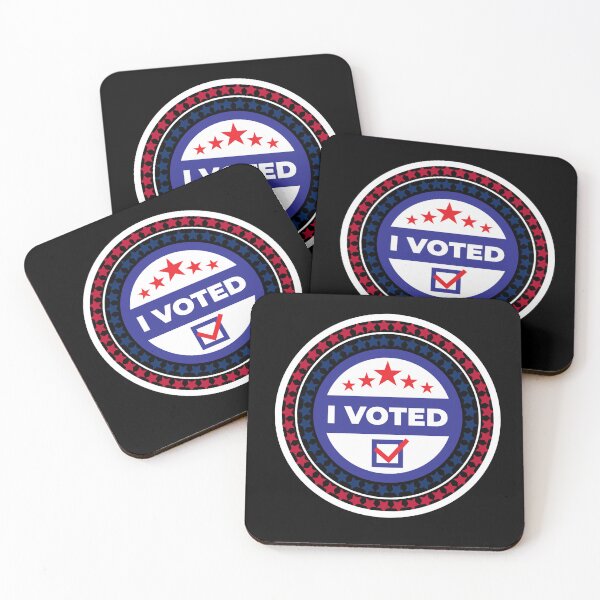 Item preview, I Voted US Elections Red Blue White designed and sold by Life Is Beautiful.
