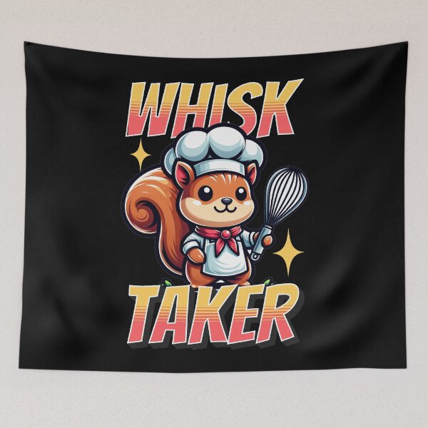 Item preview, Whisk taker - funny baking squirrel designed and sold by EvergreenWhimsy.