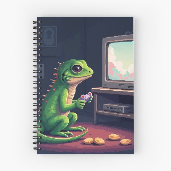 Item preview, Gaming Gecko Pixelated Play designed and sold by NaturePixel.