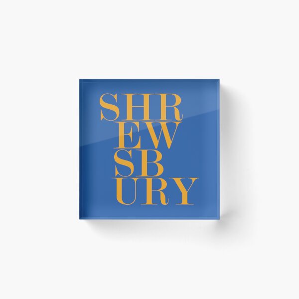 Item preview, Shrewsbury UK Town Typography Minimalist Artwork designed and sold by kakarikihill.