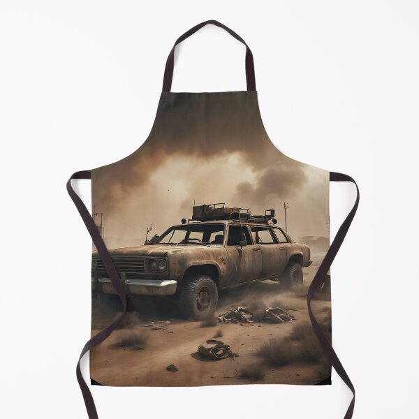 Item preview, Post-apocalyptic Rusty Vehicles on Desert Landscape 02 designed and sold by kjp-design.