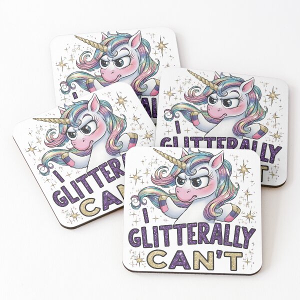Item preview, Glitterally Can’t Unicorn designed and sold by Antoni Bouless.