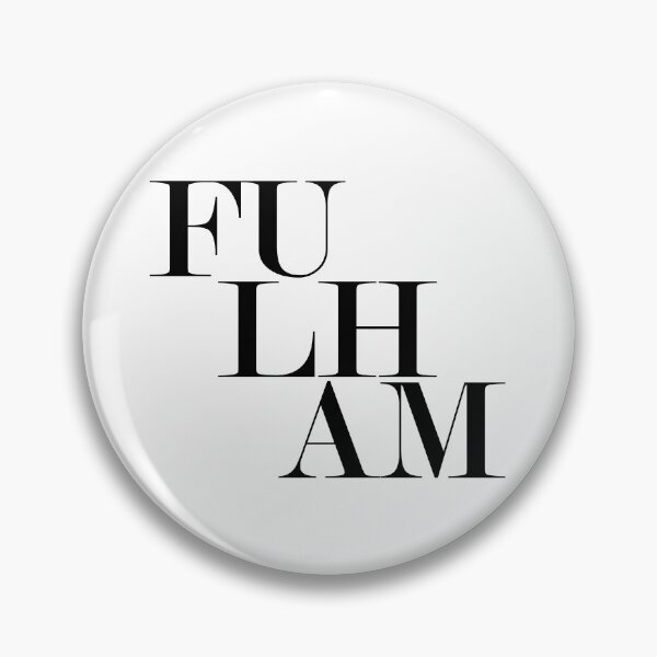 Item preview, Fulham London UK Typography Minimalist Patriotic Travel Souvenir designed and sold by kakarikihill.