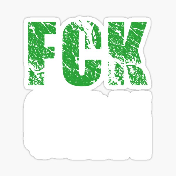 Vista previa del artículo con la obra «FCK GRN logotipo logotipo símbolo letras », diseñado y vendido por artversium.
