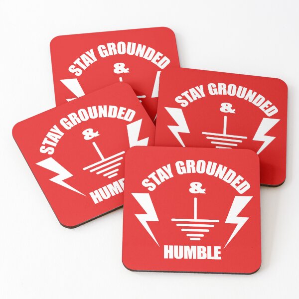 Item preview, Stay Grounded and humble Quotes Art Design Gifts for Electricians and engineering students designed and sold by Science Engineering Gifts.