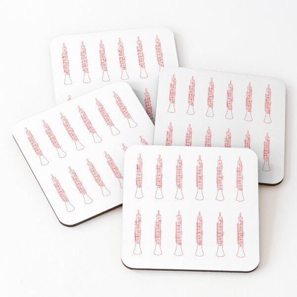 Item preview, Oboe Sticker pack in Red designed and sold by Ric1926.