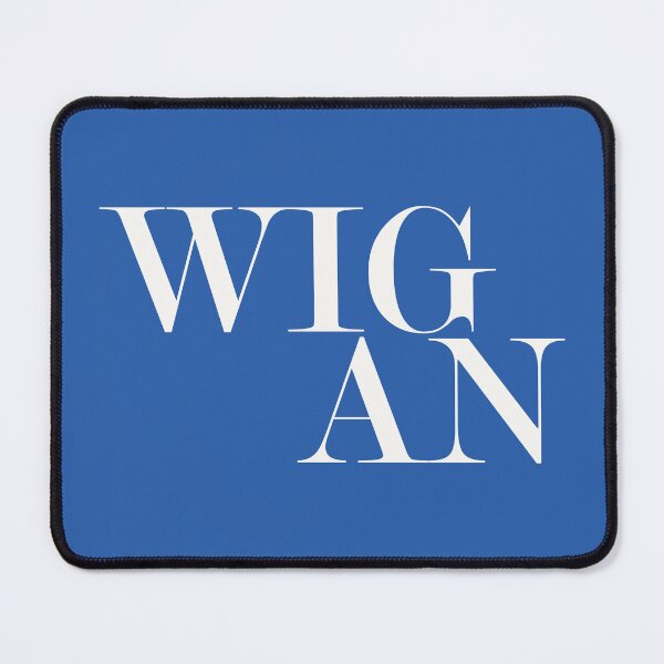 Item preview, Wigan UK City Typography Minimalist Patriotic Travel Souvenir designed and sold by kakarikihill.