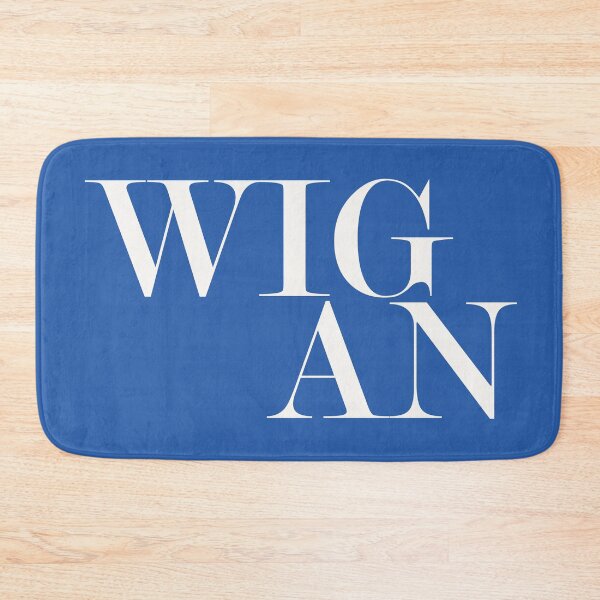 Item preview, Wigan UK City Typography Minimalist Patriotic Travel Souvenir designed and sold by kakarikihill.