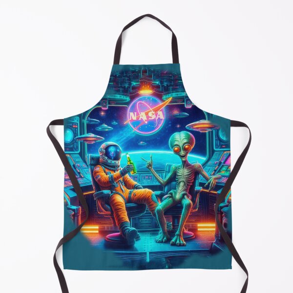 Item preview, A relaxed astronaut and an alien drinking a space beer designed and sold by Mahilis.