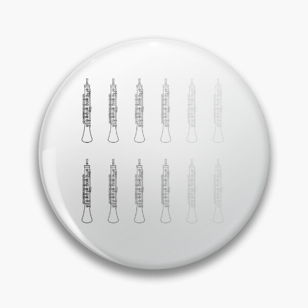 Item preview, Oboe Sticker pack in variety of grey designed and sold by Ric1926.