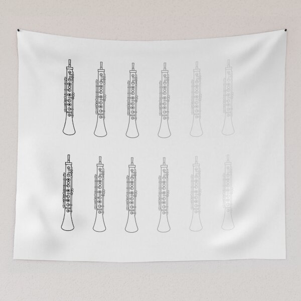 Item preview, Oboe Sticker pack in variety of grey designed and sold by Ric1926.