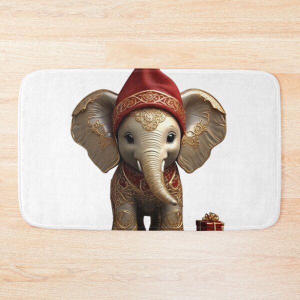 Item preview, CUTE BABY ELEPHANT SANTA designed and sold by likbatonboot.