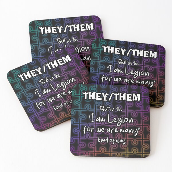 Item preview, They Them Pronouns Legion Dissociative Identity Disorder designed and sold by PhyrexiaB.