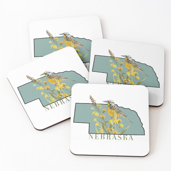 Item preview, Nebraska State Bird and Flowers designed and sold by adventurehaven.