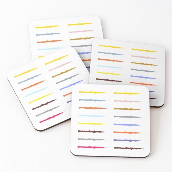 Item preview,  Copy of Oboe Sticker pack in Assorted Colours 2 designed and sold by Ric1926.