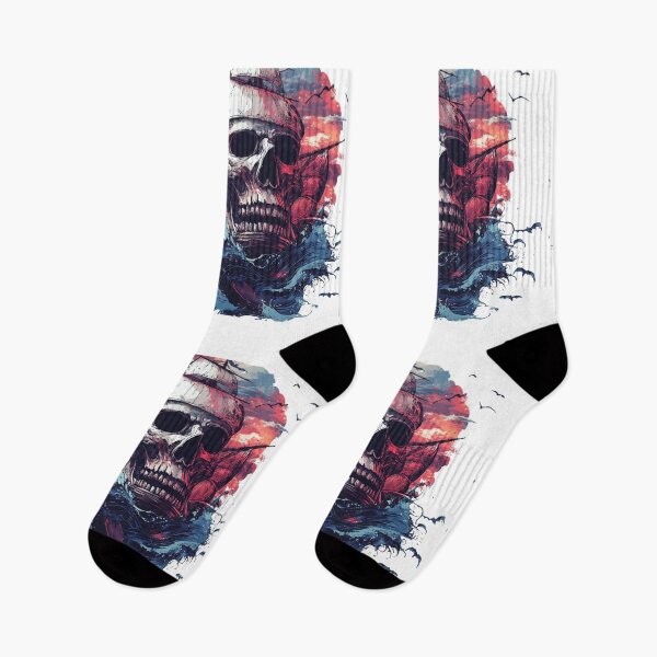 Item preview, fierce pirate skull designed and sold by Natthiya Minimal.