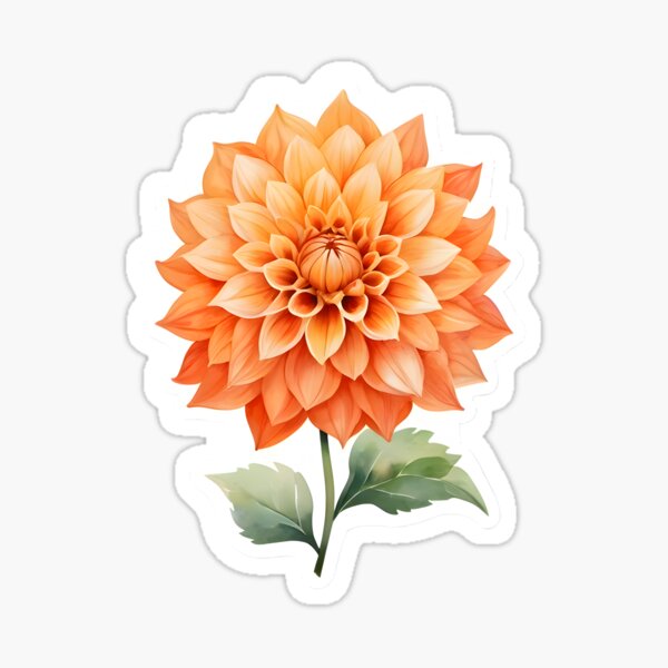 Item preview, Orange Dahlia designed and sold by HOMETOWN86.