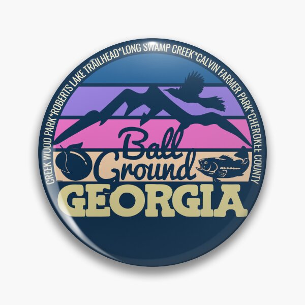Item preview, Ball Ground Georgia Sunset Retro Vintage Local Pride Logo designed and sold by CRHPOD20.
