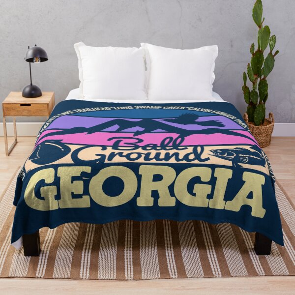 Item preview, Ball Ground Georgia Sunset Retro Vintage Local Pride Logo designed and sold by CRHPOD20.
