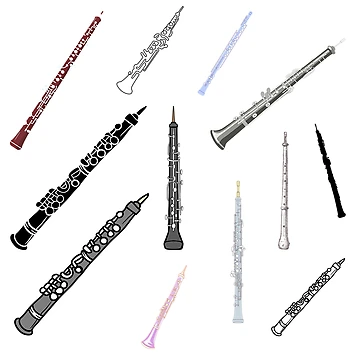 Artwork thumbnail, Assorted Oboes Pattern by Ric1926