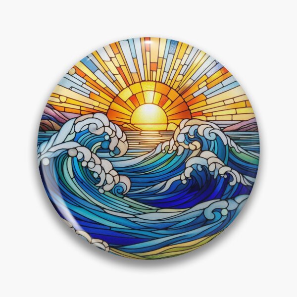 Item preview, Stained Glass North Sea designed and sold by Vast-Designs.