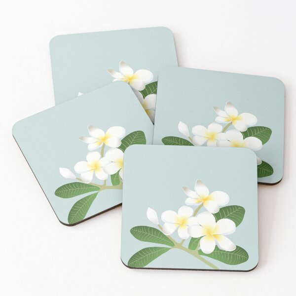 Item preview, White Plumeria Flowers for Background  designed and sold by Beerich888.