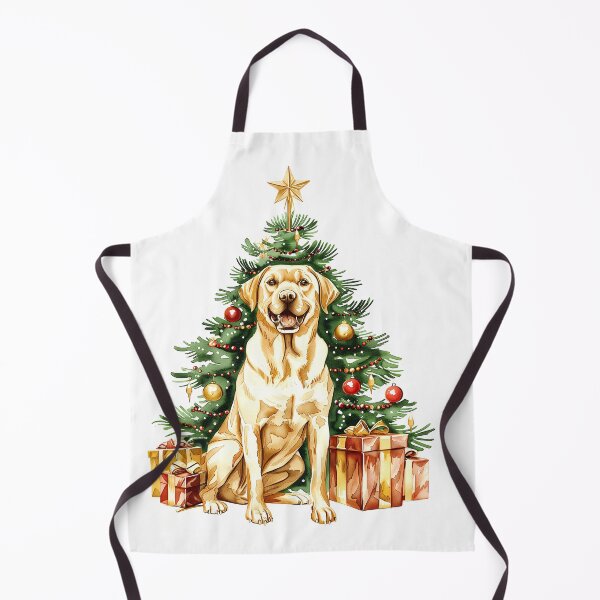 Item preview, Labrador Retriever - yellow -  Christmas Tree Watercolor designed and sold by wotsthis.