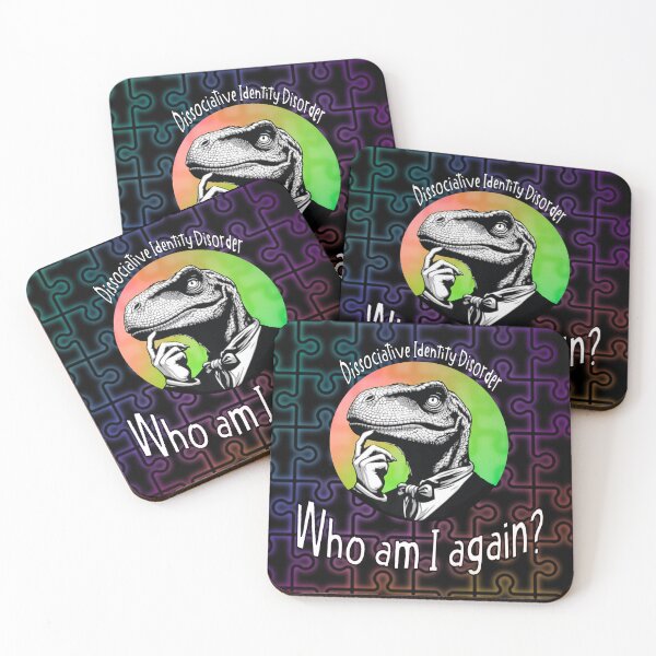 Item preview, Funny Who Am I Dissociative Identity Disorder Philosoraptor  designed and sold by PhyrexiaB.